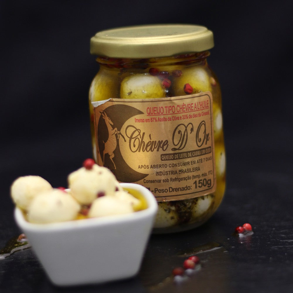 Queijo De Cabra Boursin Chèvre A L’Huile Conserva 150G Drenado – Serra das Antas